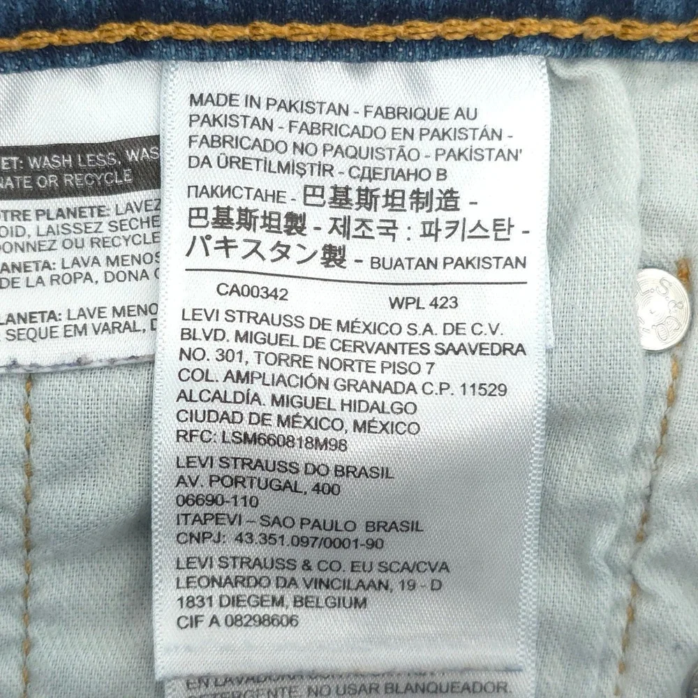 Levi's Mens Jeans 505 Regular Fit 30x30 Medium Blue Wash Straight Leg Denim